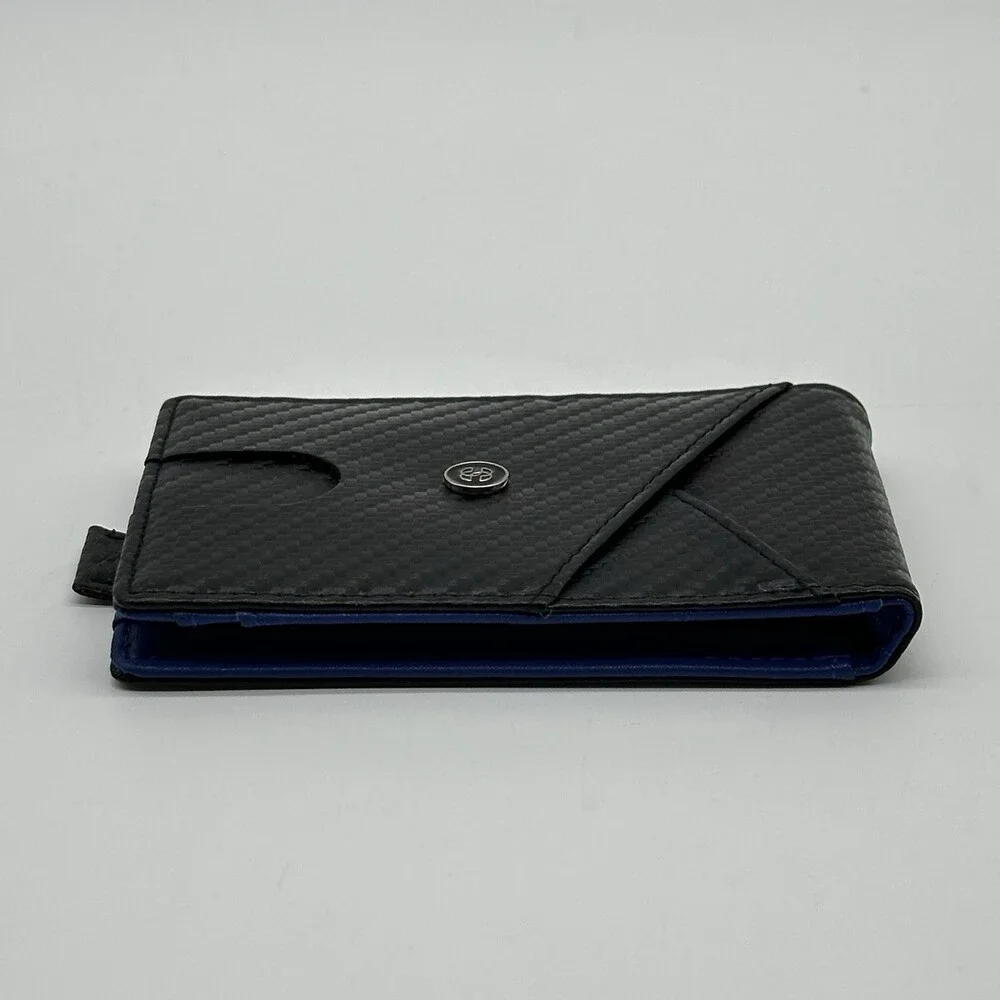 Suavell Ocean Stone Pilot Leather Slim Bi-Fold Wallet for Men RFID Money Clip